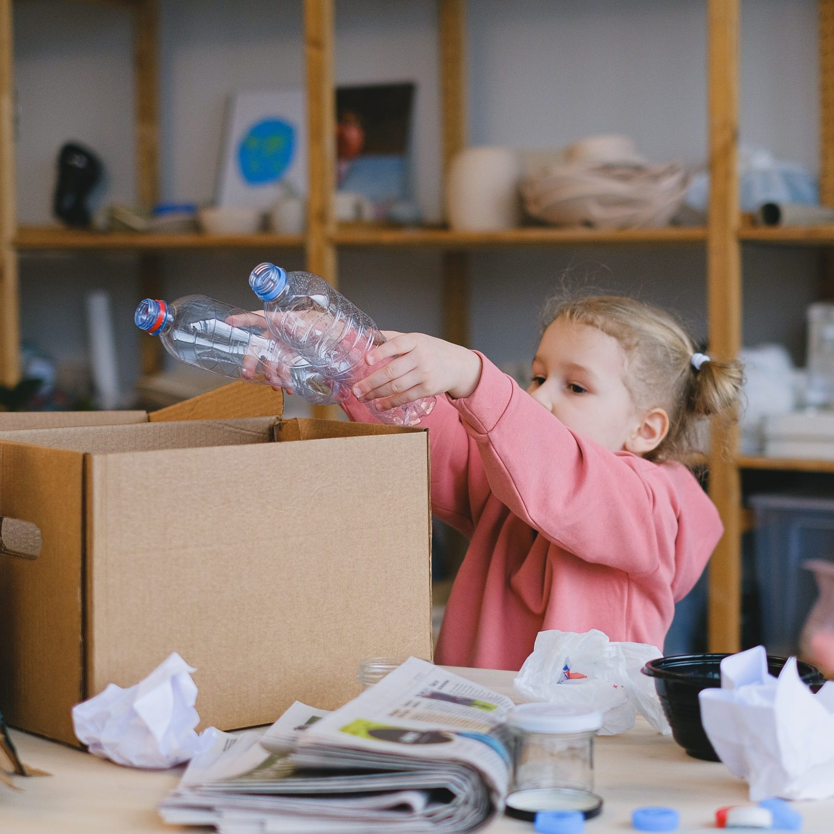 Container collection girl - inspire action